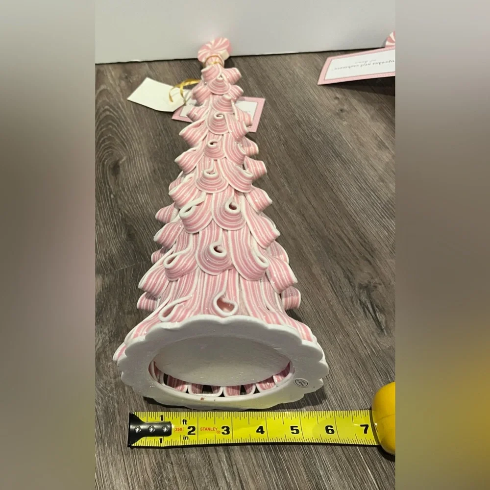 SOLD!!! Pretty Cupcakes and Cashmere Candy Striped Trees- Set of 2- NWT - Picture 6 of 6